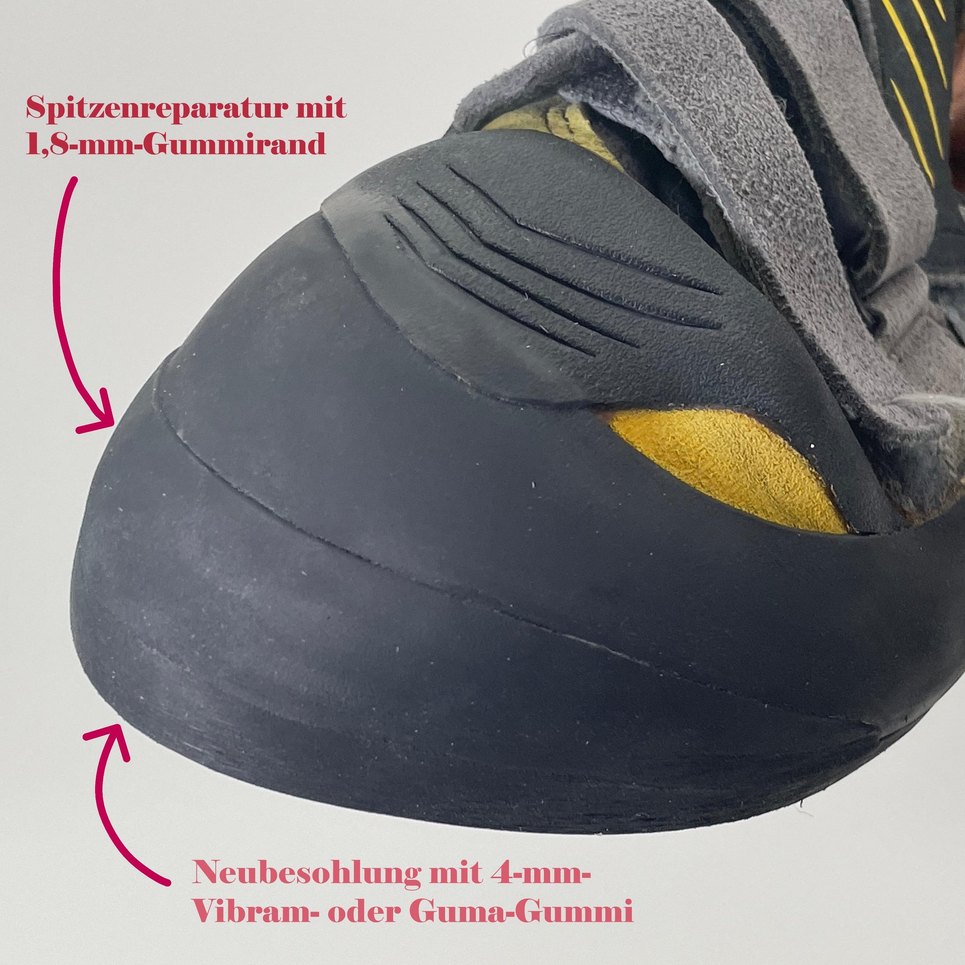 Kletterschuhe mit neuer Besohlung und Spitze 3