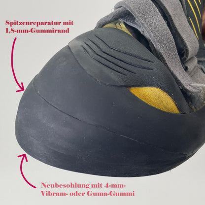 Kletterschuhe mit neuer Besohlung und Spitze 3