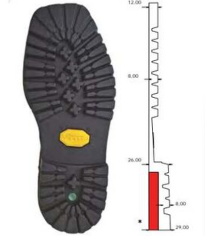 Vibram Sass Maor (Wanderschuhe Neubesohlung mit Zwischensohlenersatz)