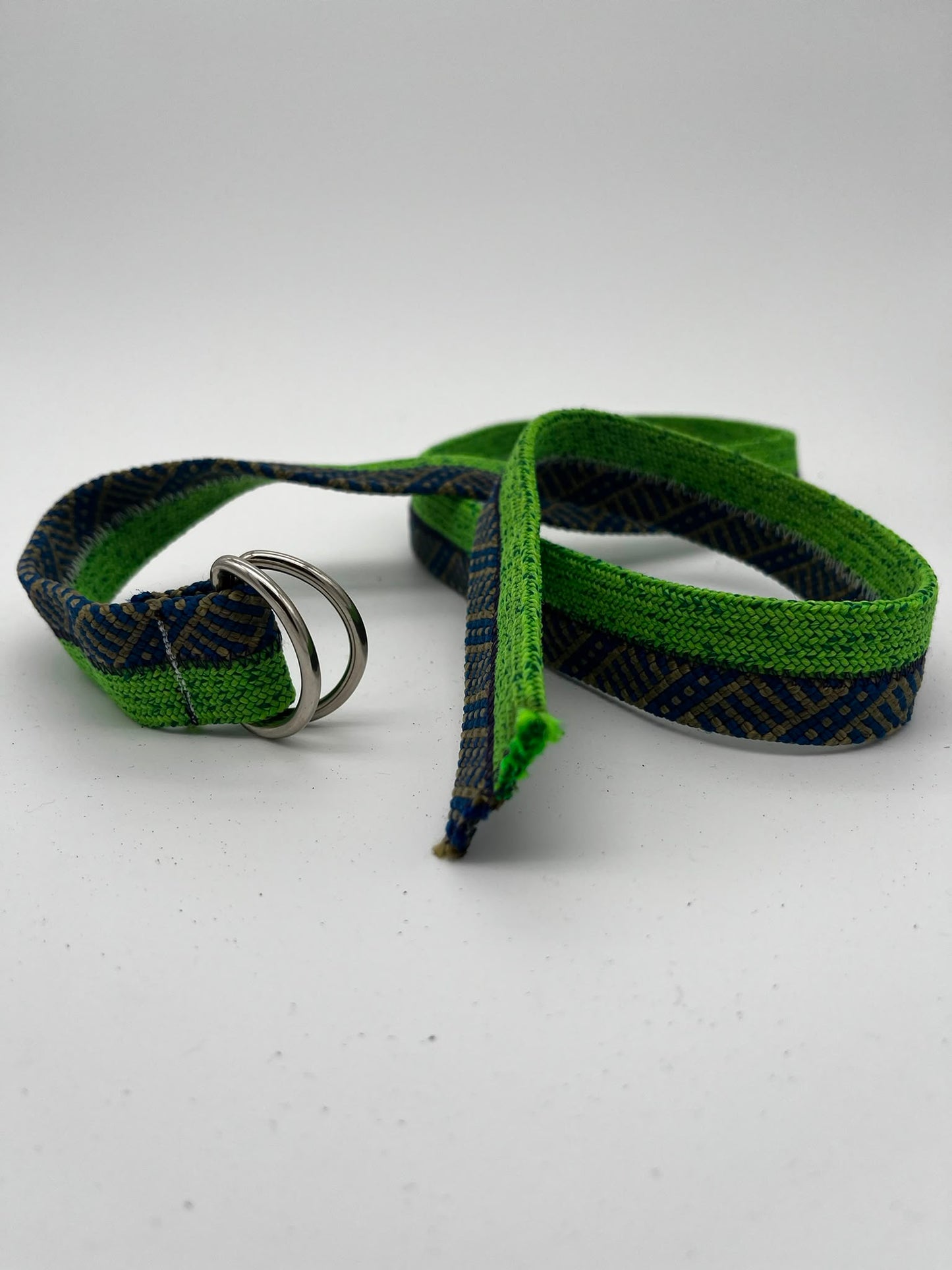 Blue and Green Rope Belt